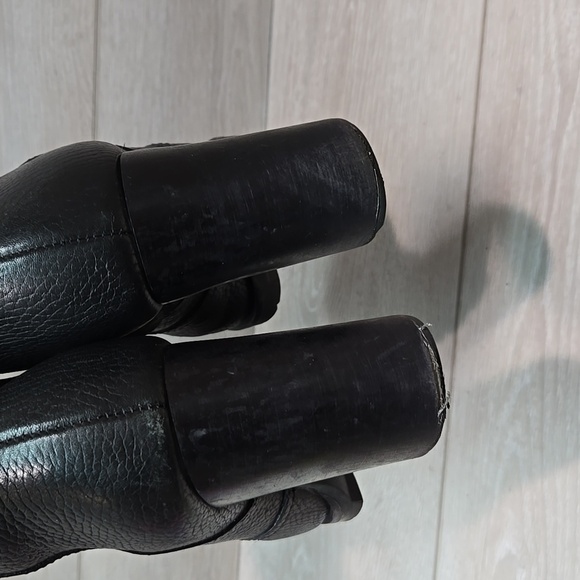 Tory Burch Womens Leight lug sole Leather 76022 Ankle Heels Boots shoes 7.5 - Picture 9 of 16